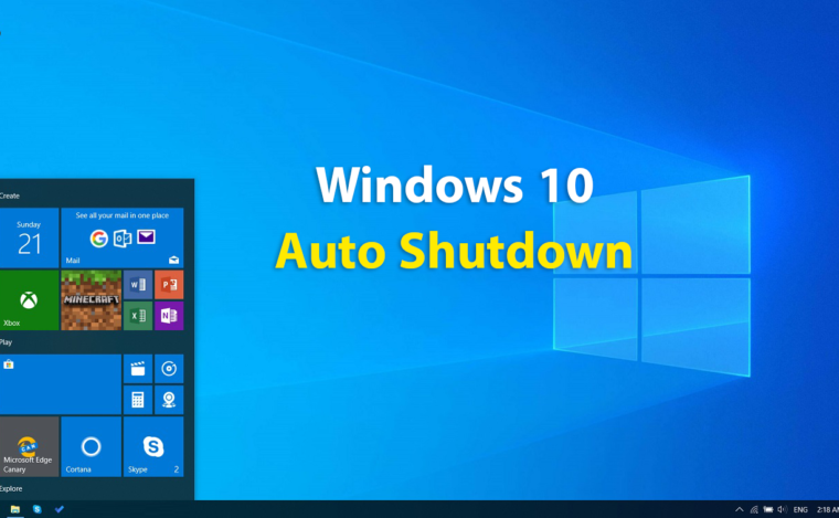 طريقة إغلاق الحاسب (Auto Shutdown) بعد وقت معين في ويندوز 10 بدون برامج